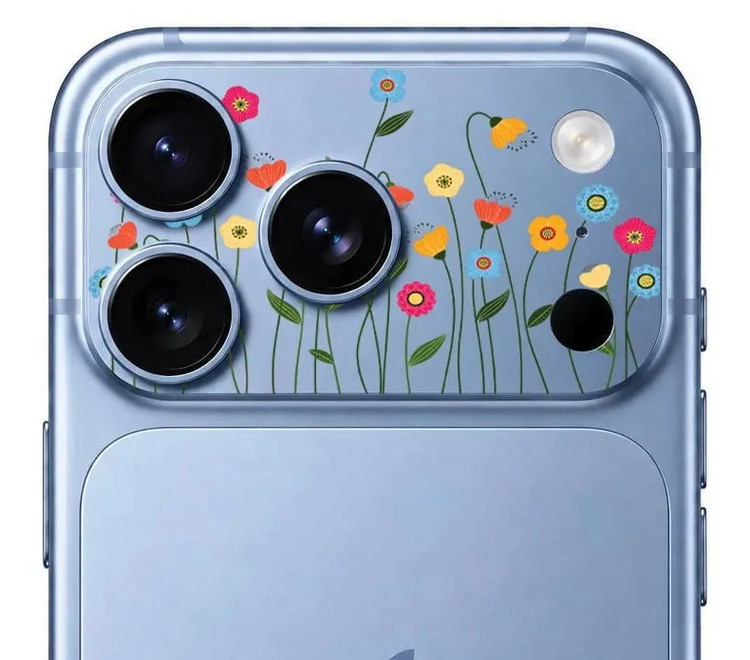 محافظ دور لنز طرح گل ها بلو Blueo Invisible Shock-Resistant Lens Protection (G)