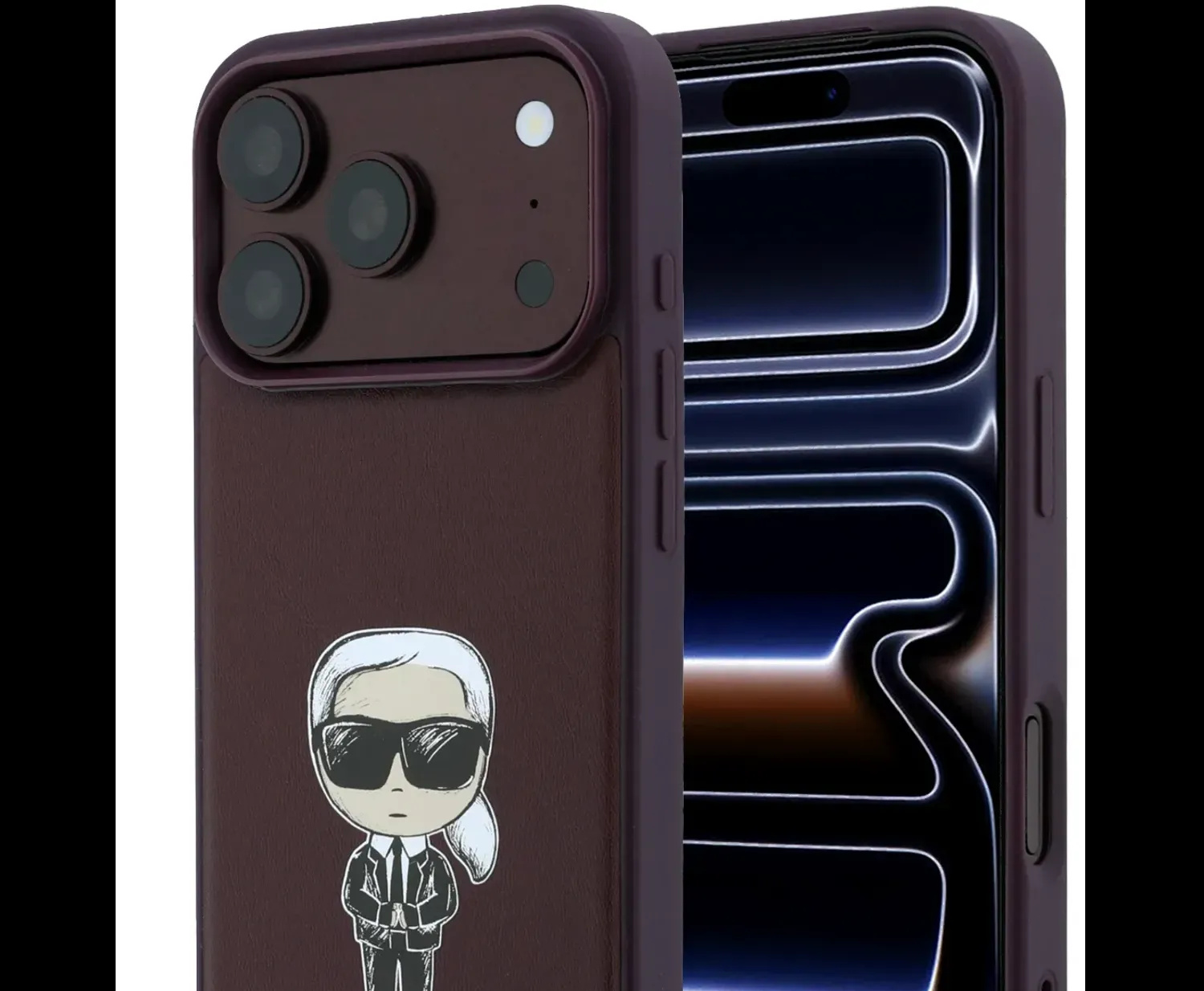 قاب کارل لاگرفلد Karl Lagerfel Smooth PU Ikonik Sketch Hard Cover (G)