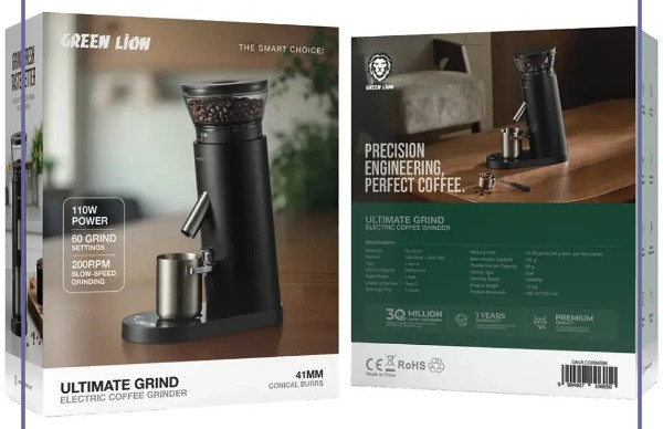 آسیاب قهوه برقی گرین لاین Green Lion GNULCGRNRBK (E)