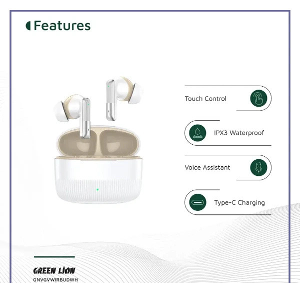 ایرپاد بلوتوث گرین لاین GNVGVWIRBUD (E)