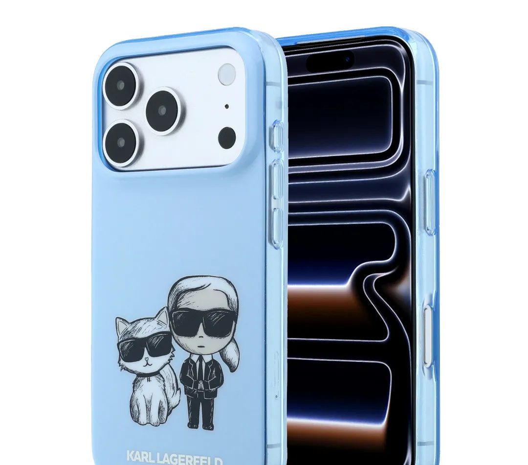 قاب کارل لاگرفلد Karl Lagerfel Smooth MagSafe Transparent Karl & Choupette Bodies Sketch (G)