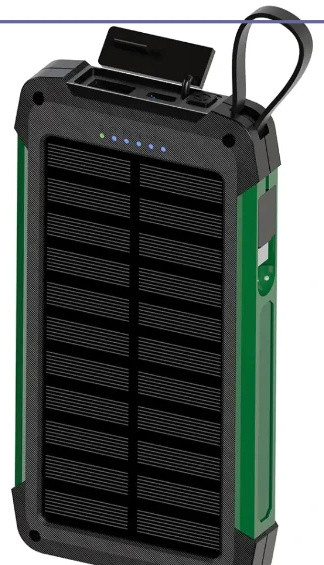 پاوربانک خورشیدی 10000 گرین لاین GNSOLTX10PBK (E)